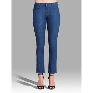 M.i.h Jeans Paris Medium Wash Mid-Rise Cropped Slim Skinny Leg Jean Size 27